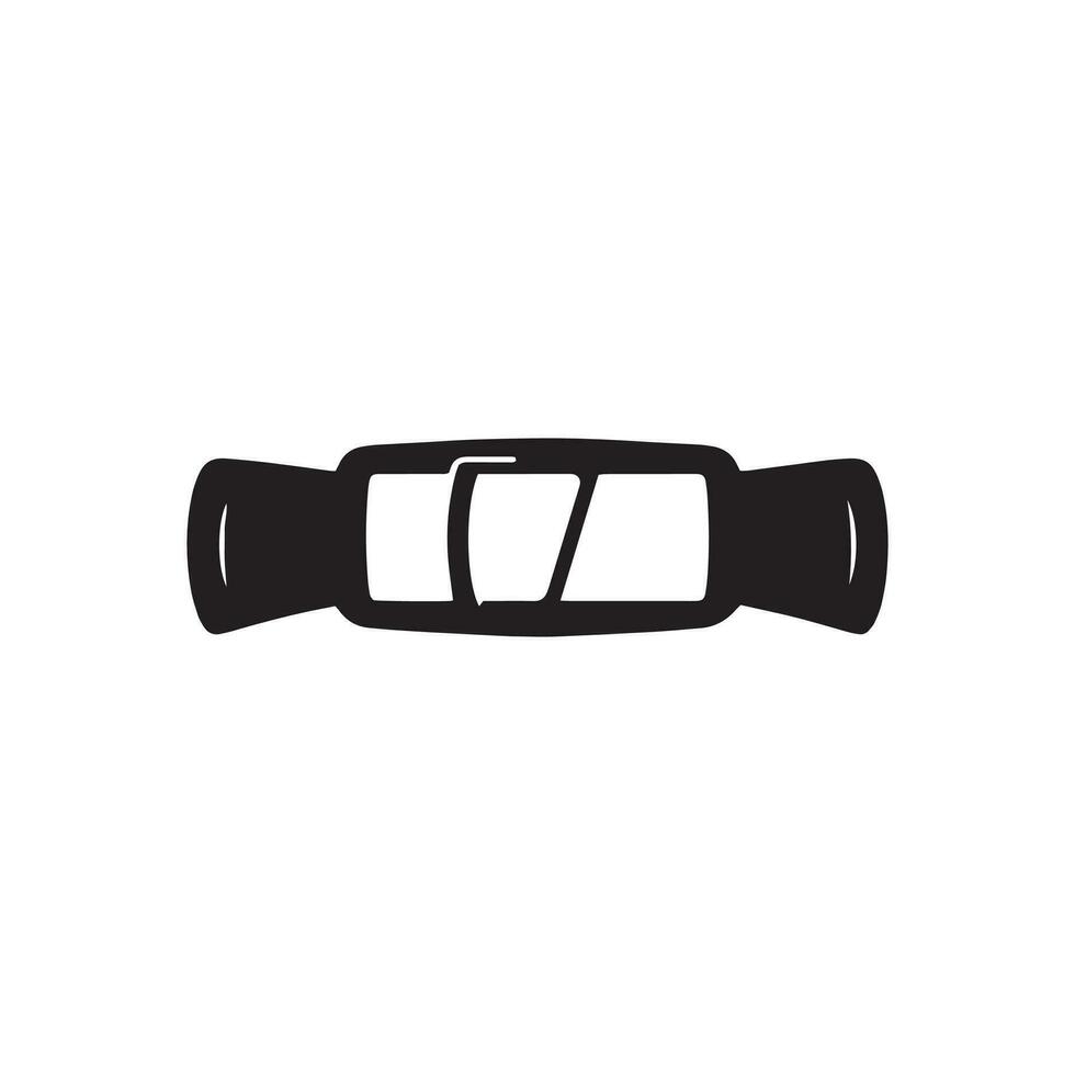 Logo of hand watch belt icon vector silhouette design watch concept