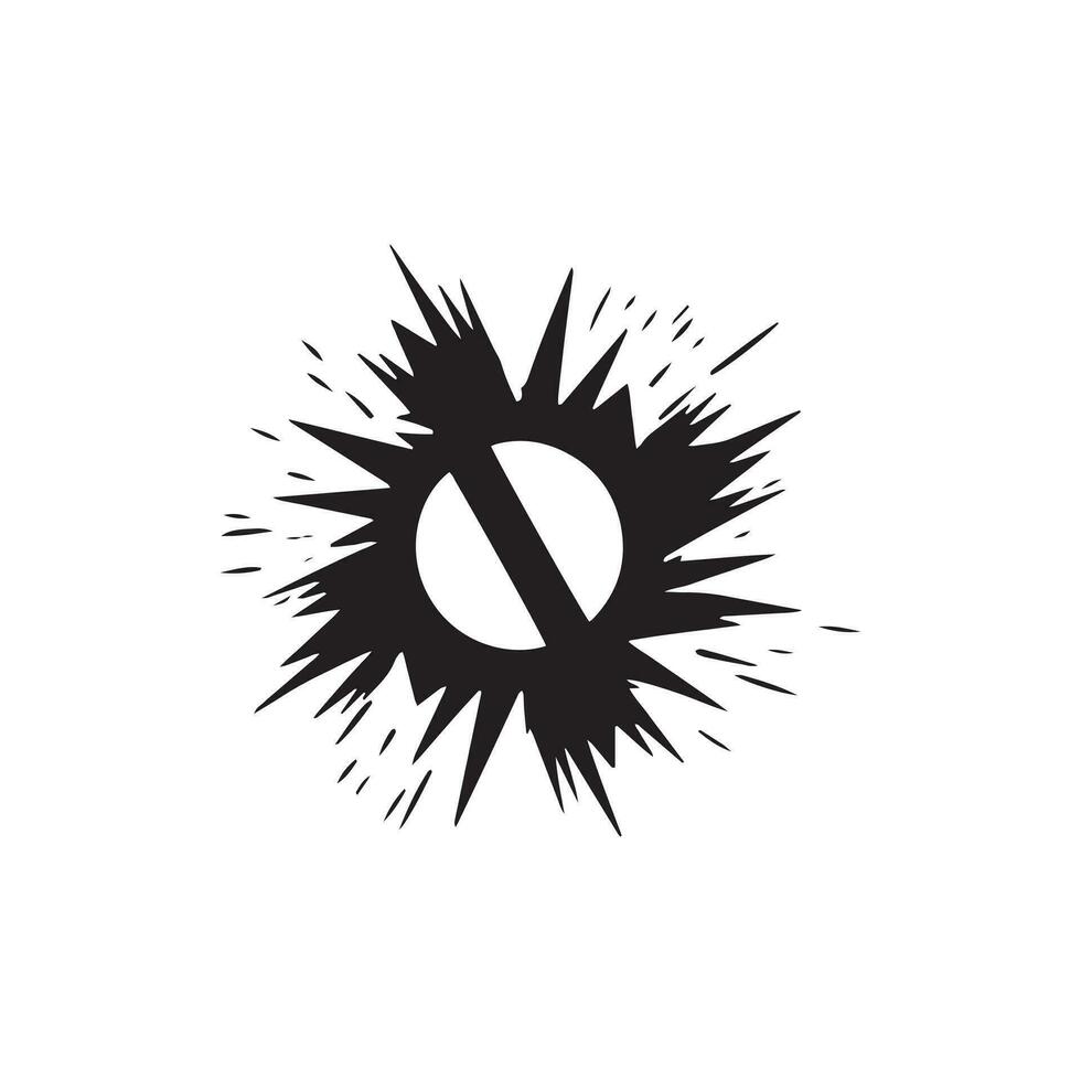 Logo of abstract icon vector silhouette isolated design ball