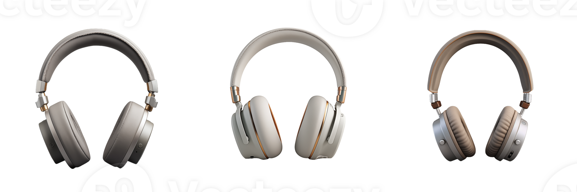 Elegant Headphone with Transparent Background AI Generative png