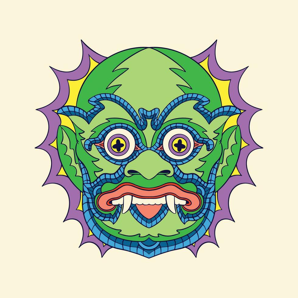 green giant monster vector art