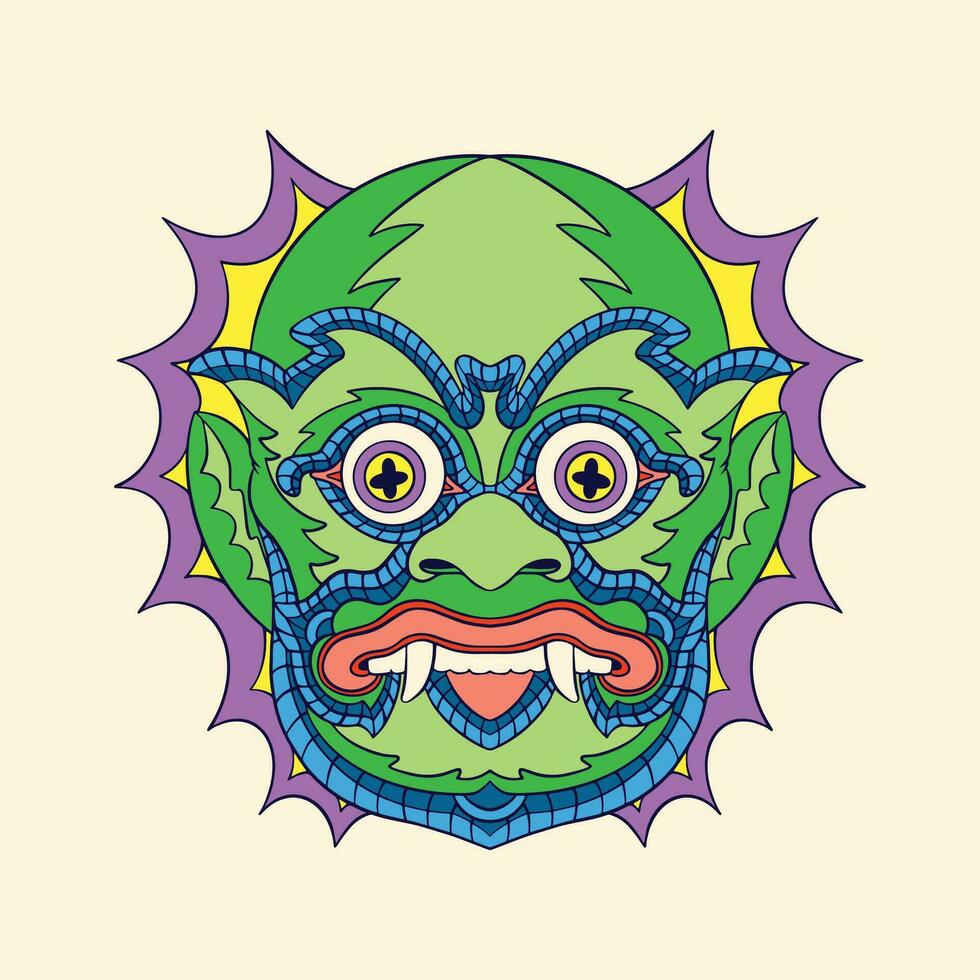 green giant monster vector art