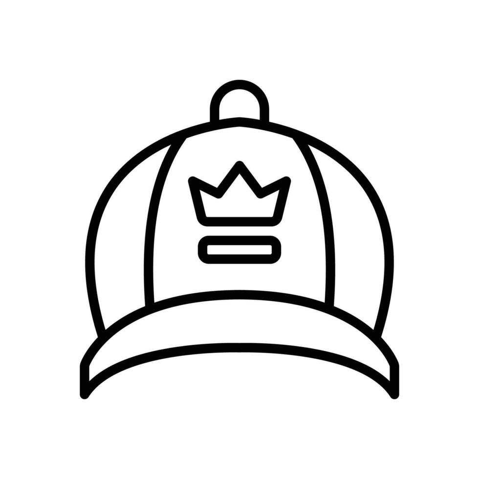 gorra línea icono. vector icono para tu sitio web, móvil, presentación, y logo diseño.