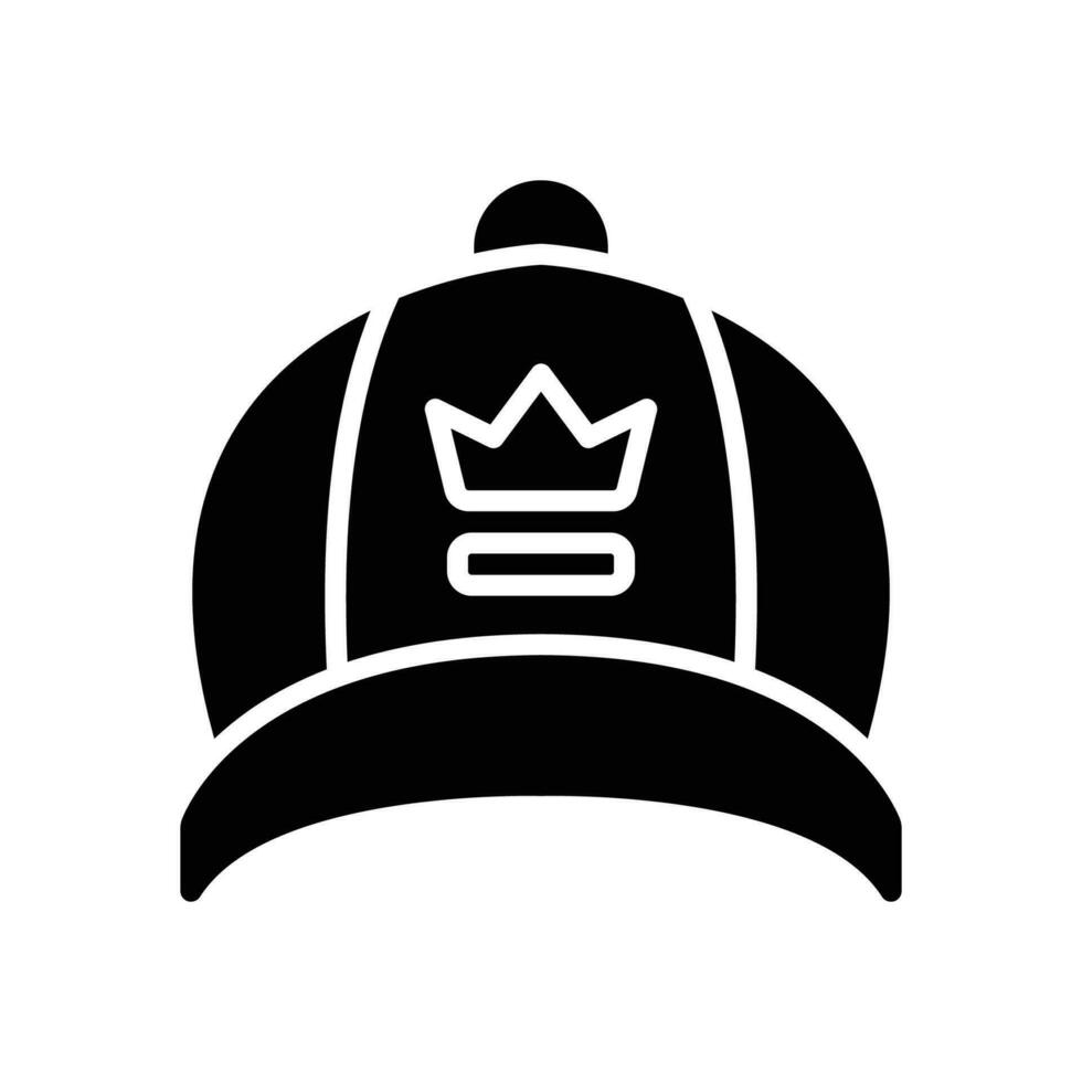 gorra glifo icono. vector icono para tu sitio web, móvil, presentación, y logo diseño.