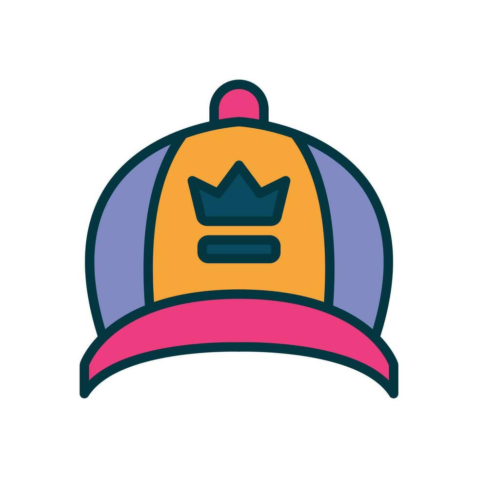cap filled color icon. vector icon for your website, mobile, presentation, and logo design.