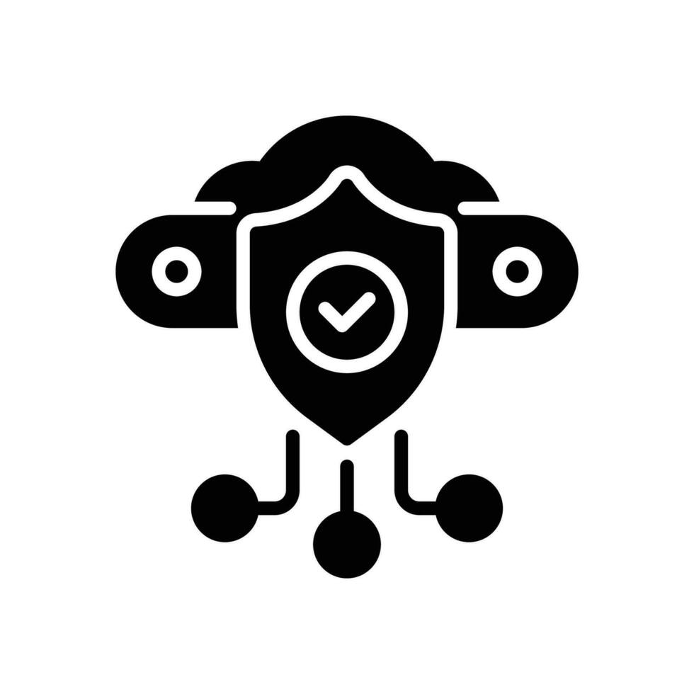 protection glyph icon. vector icon for your website, mobile, presentation, and logo design.