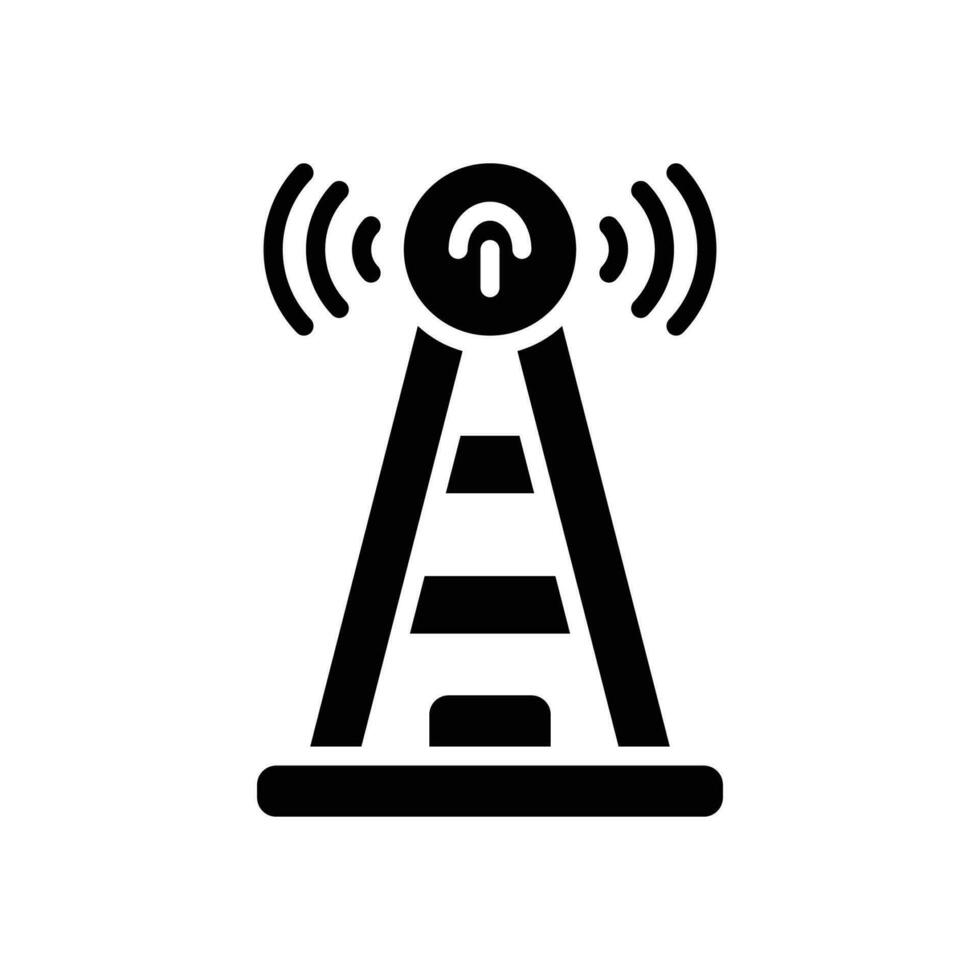 antenna glyph icon. vector icon for your website, mobile, presentation, and logo design.