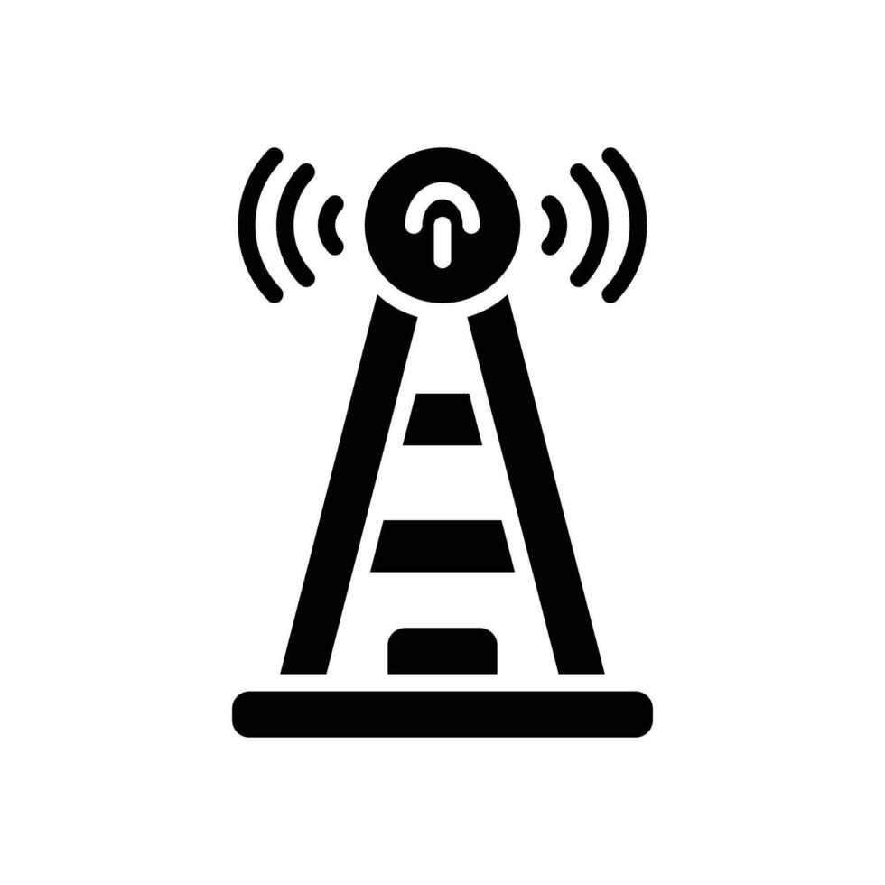 antena glifo icono. vector icono para tu sitio web, móvil, presentación, y logo diseño.