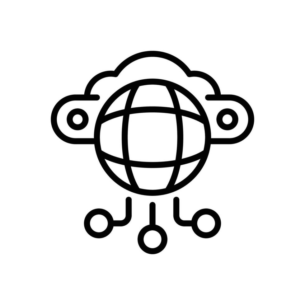 internet line icon. vector icon for your website, mobile, presentation, and logo design.
