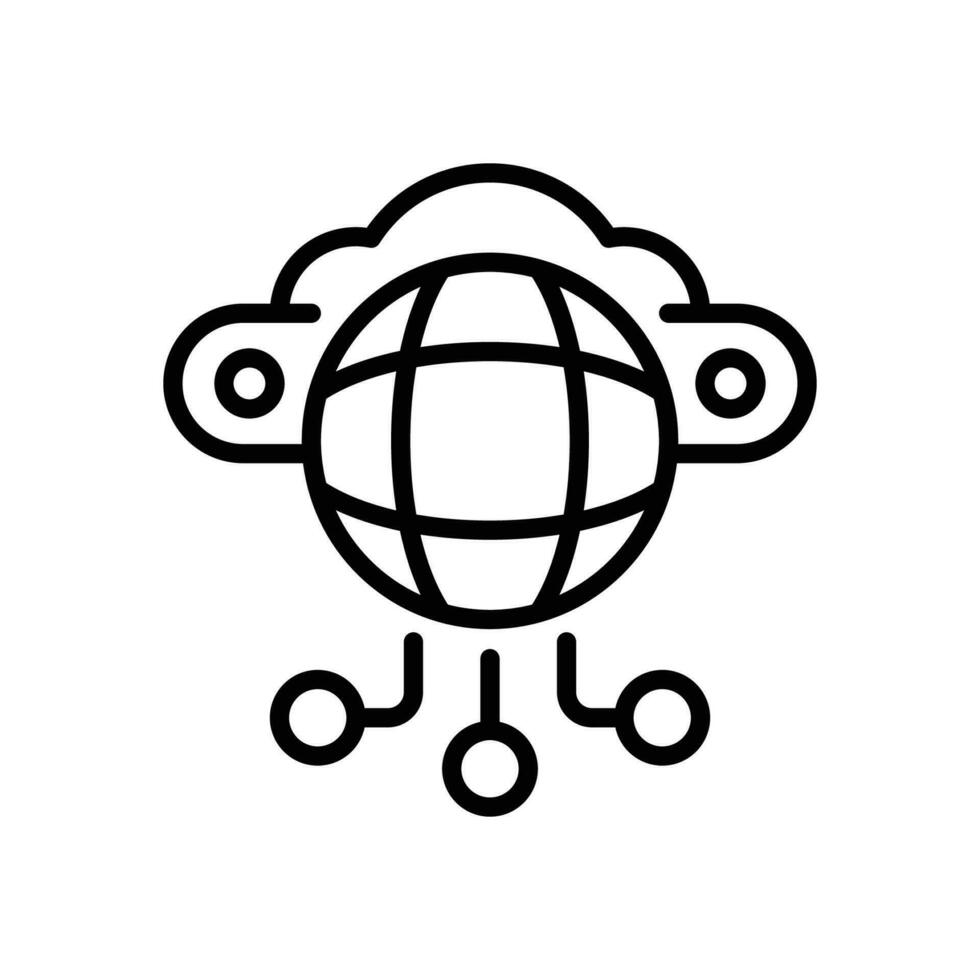 internet line icon. vector icon for your website, mobile, presentation, and logo design.