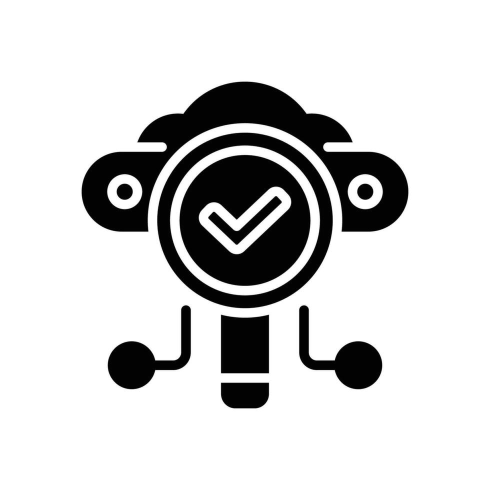 search glyph icon. vector icon for your website, mobile, presentation, and logo design.