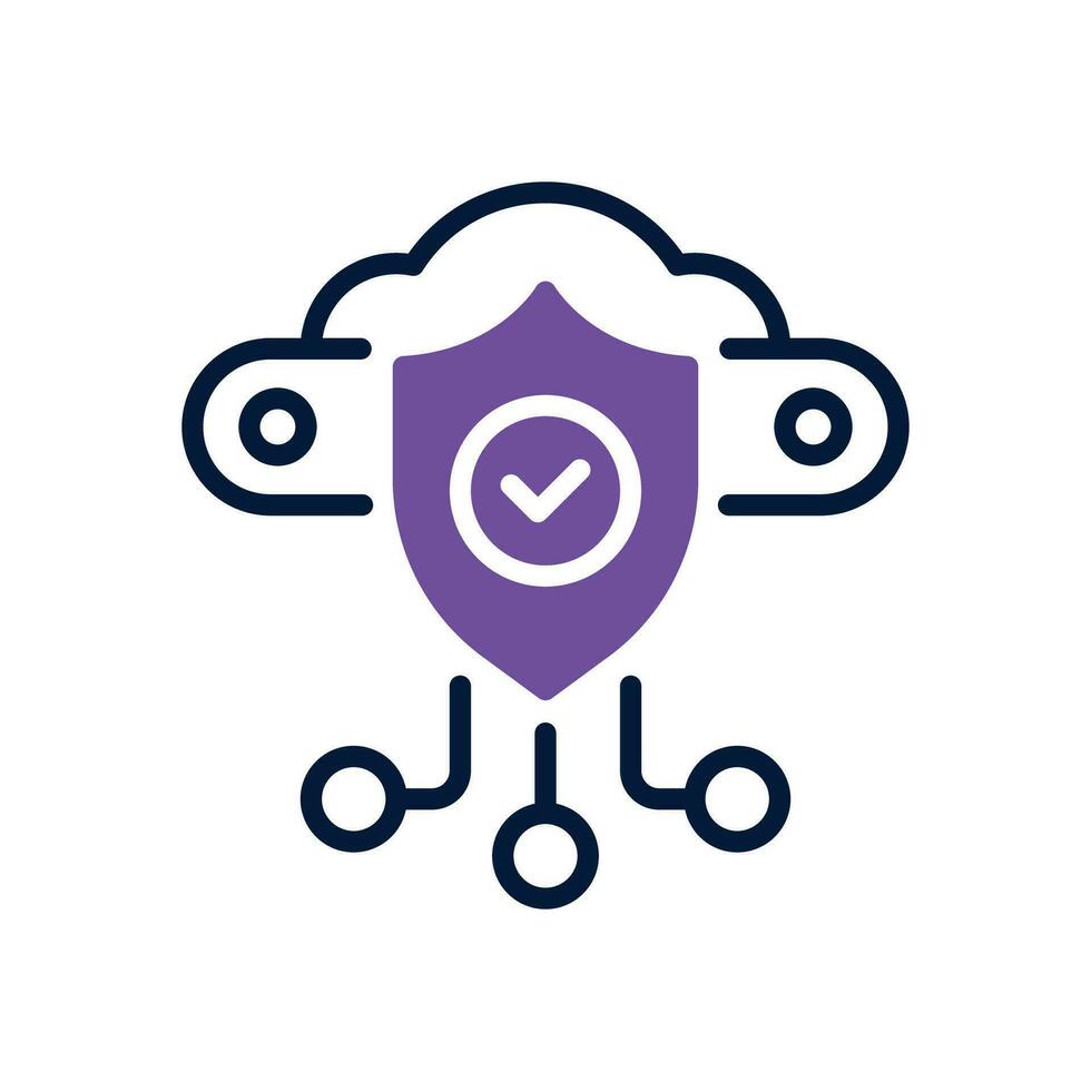 protection dual tone icon. vector icon for your website, mobile, presentation, and logo design.