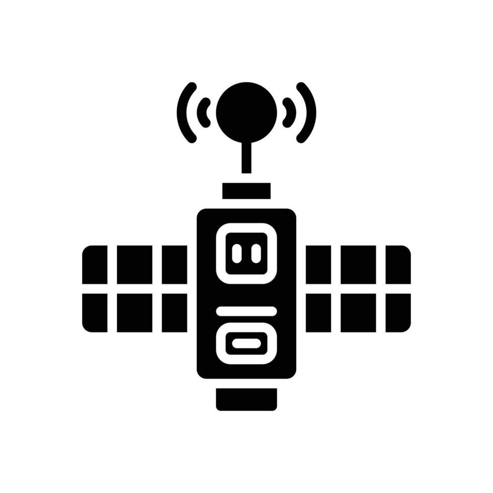 satellite glyph icon. vector icon for your website, mobile, presentation, and logo design.