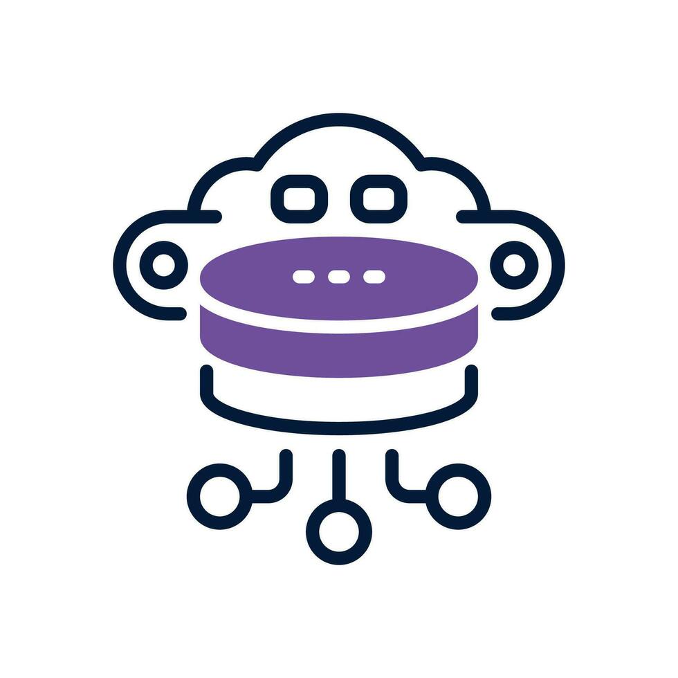 database dual tone icon. vector icon for your website, mobile, presentation, and logo design.