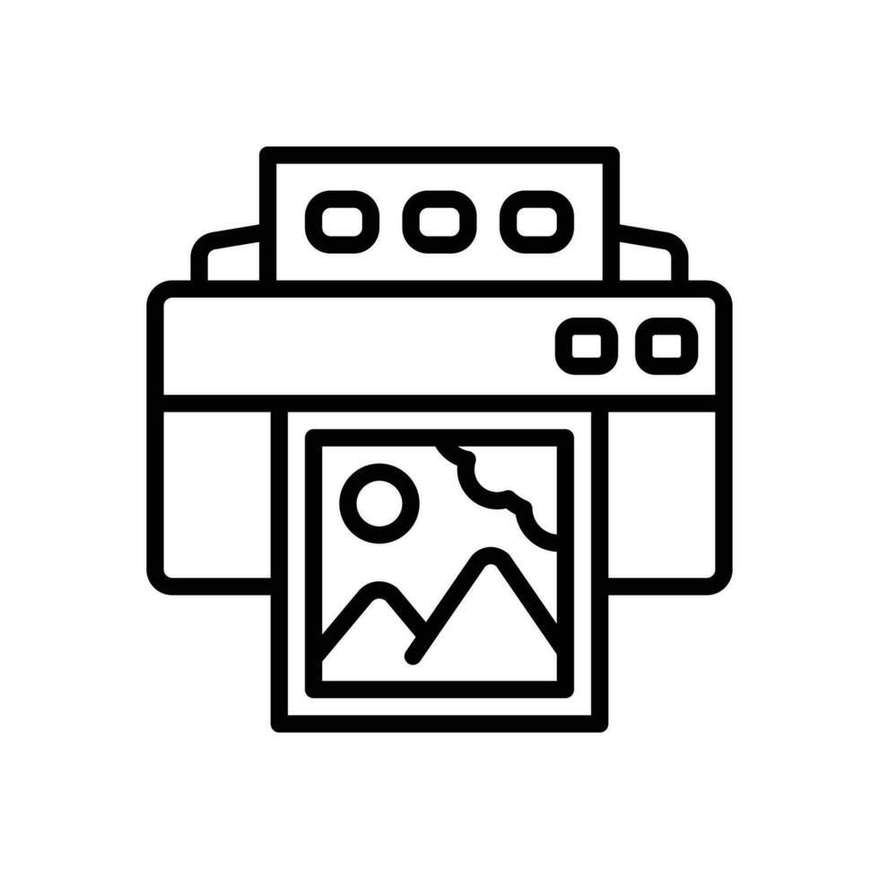 printer line icon. vector icon for your website, mobile, presentation, and logo design.