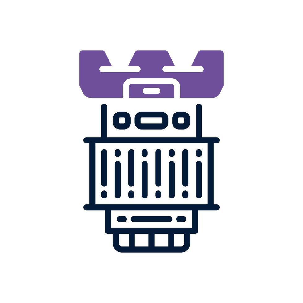 lens camera dual tone icon. vector icon for your website, mobile, presentation, and logo design.