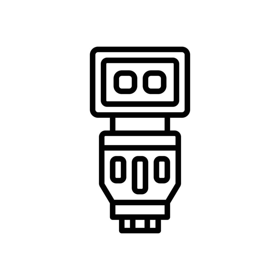 flash camera line icon. vector icon for your website, mobile, presentation, and logo design.