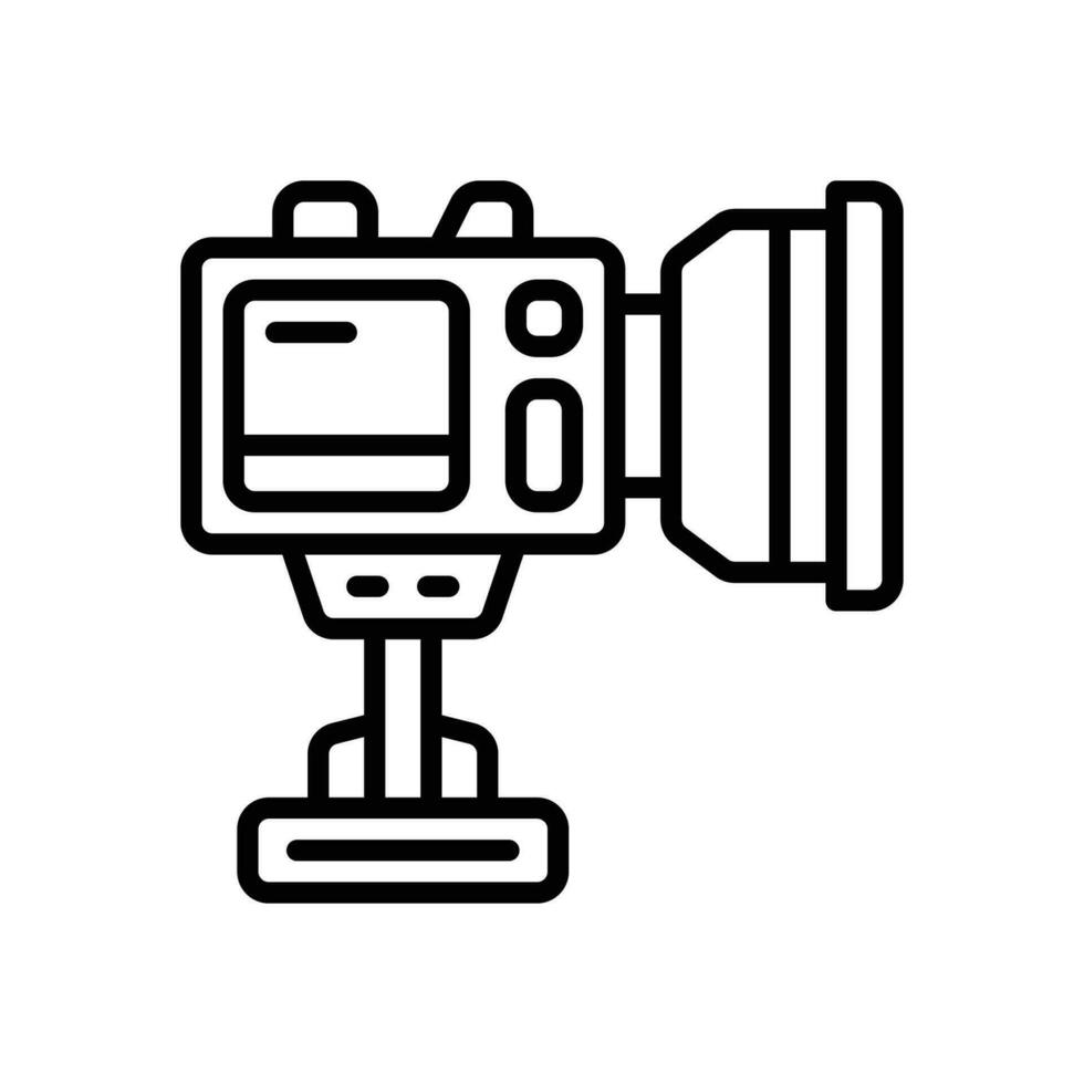 video camera line icon. vector icon for your website, mobile, presentation, and logo design.