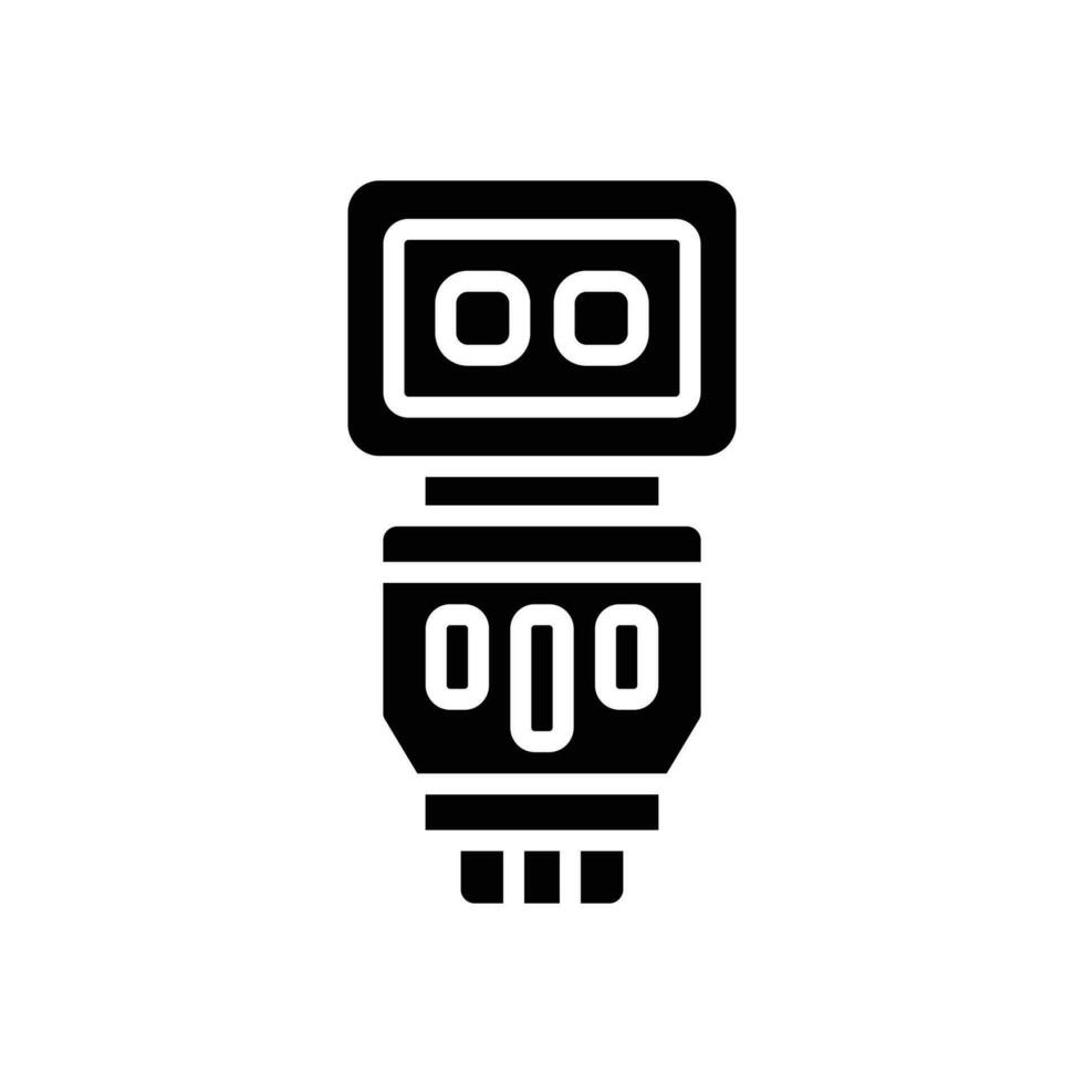 flash camera glyph icon. vector icon for your website, mobile, presentation, and logo design.