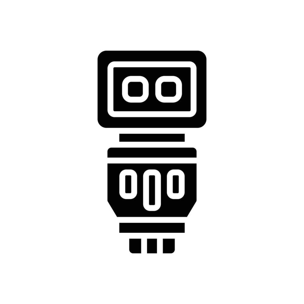 flash camera glyph icon. vector icon for your website, mobile, presentation, and logo design.