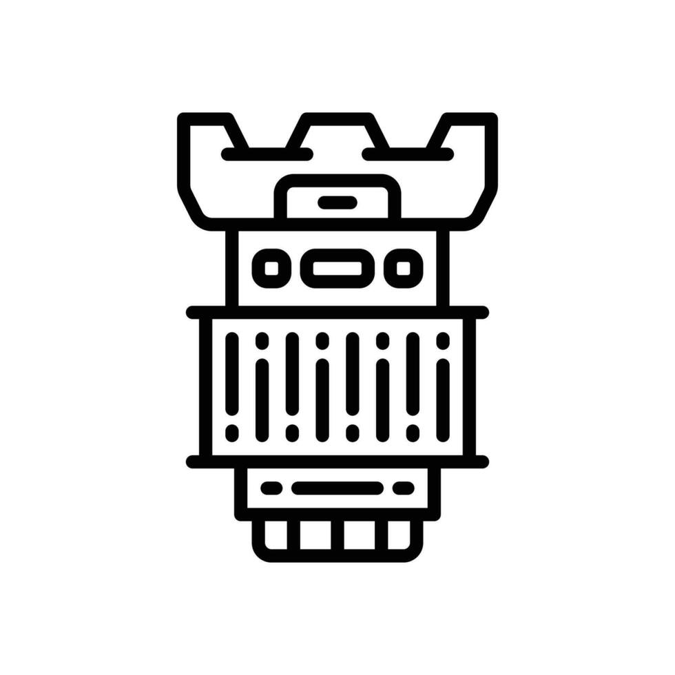 lens camera line icon. vector icon for your website, mobile, presentation, and logo design.
