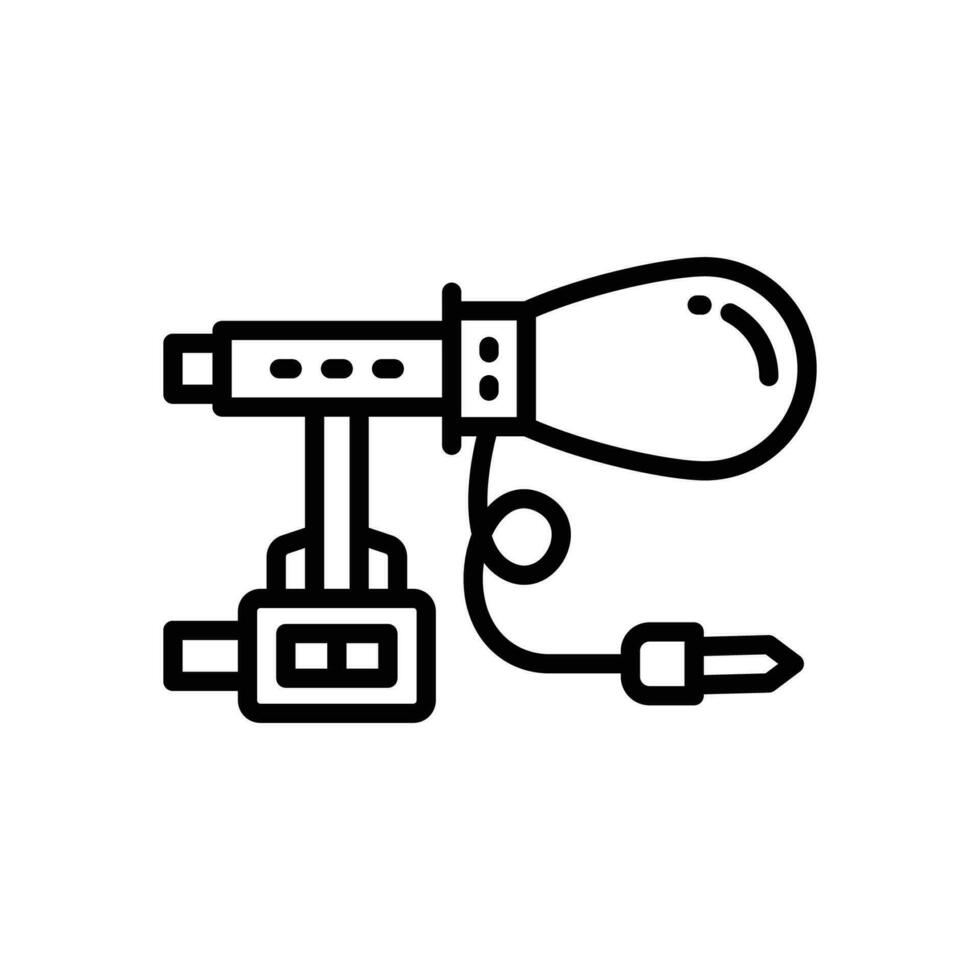 microphone line icon. vector icon for your website, mobile, presentation, and logo design.