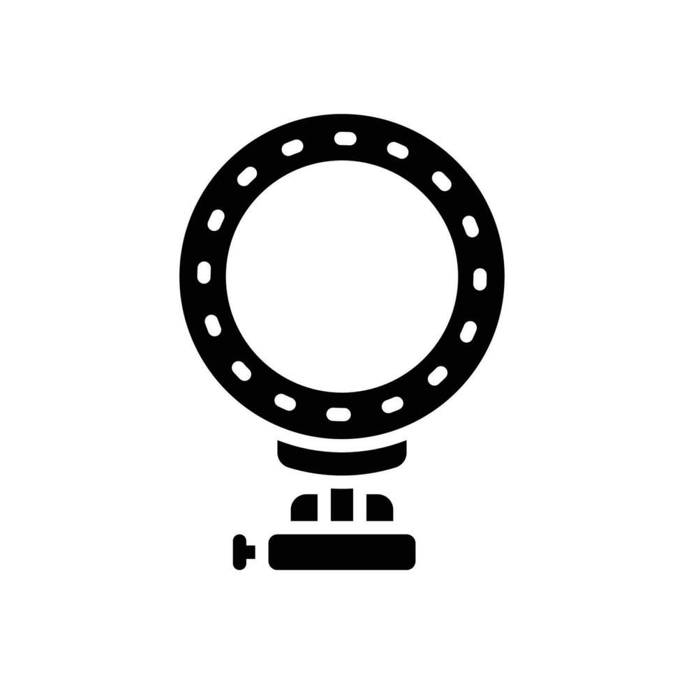 ring light glyph icon. vector icon for your website, mobile, presentation, and logo design.