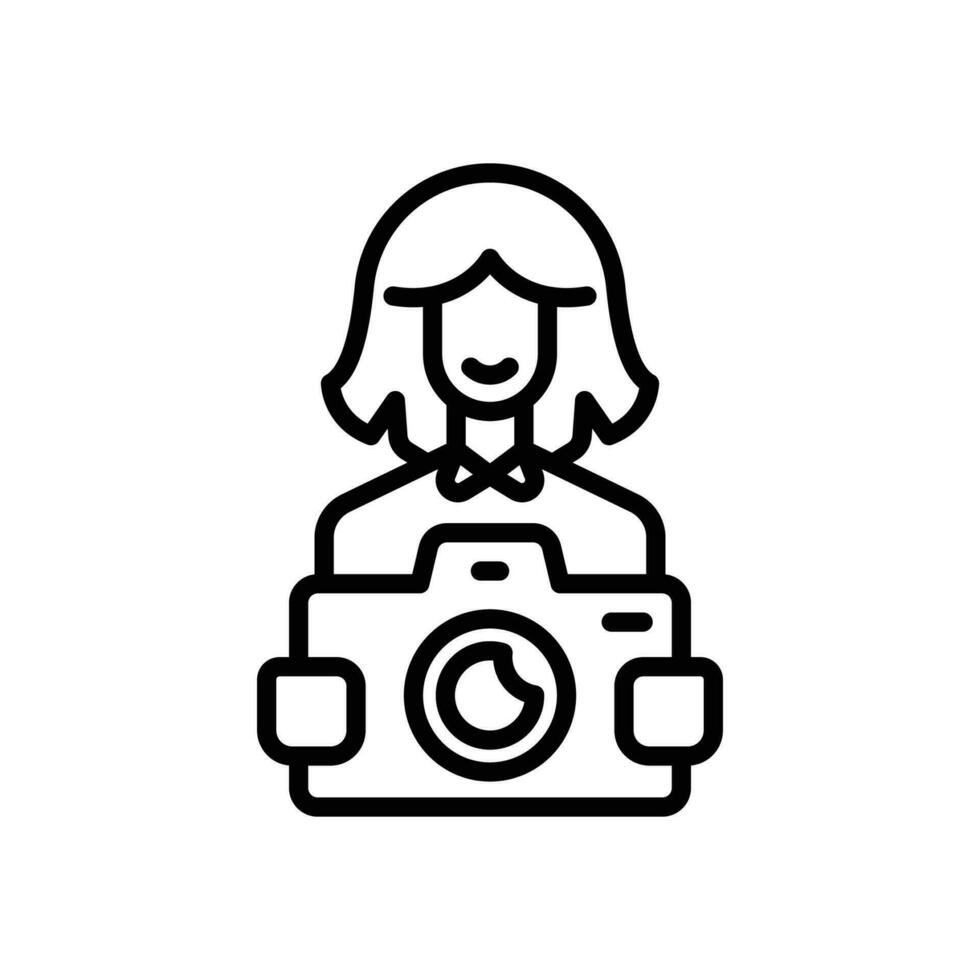 photographer line icon. vector icon for your website, mobile, presentation, and logo design.
