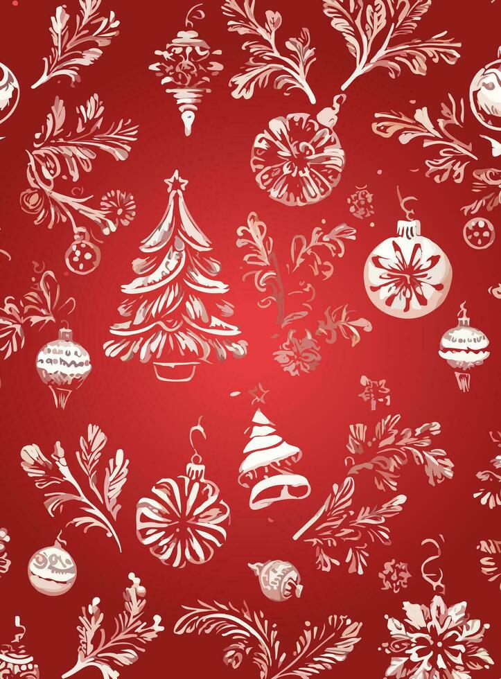 Abstract red holiday christmas background vector