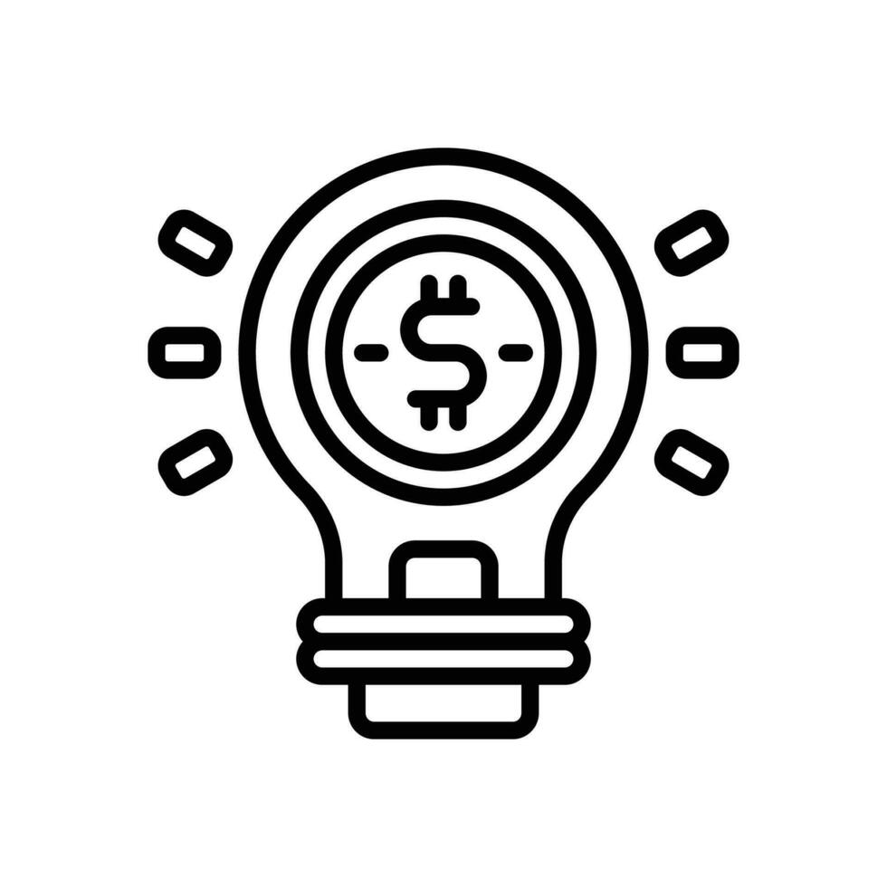 idea línea icono. vector icono para tu sitio web, móvil, presentación, y logo diseño.