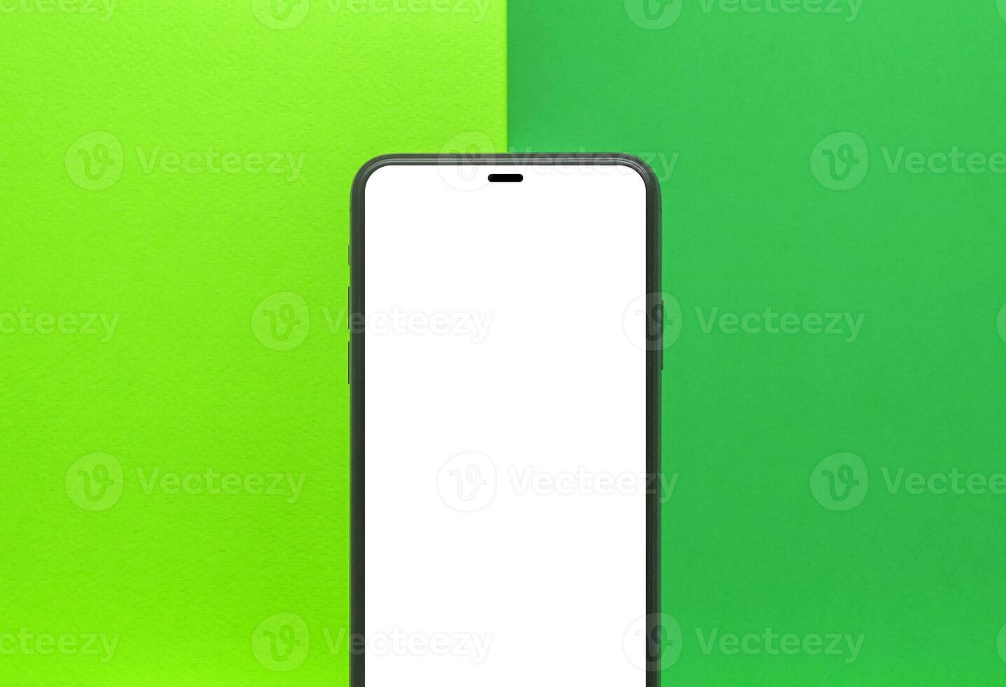 Mobile mockup colored paper background image photo