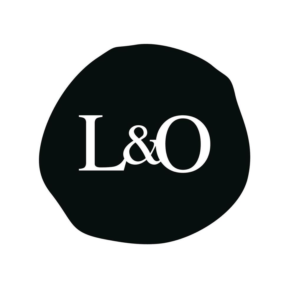 LO Initial logo letter brush monogram comapany vector