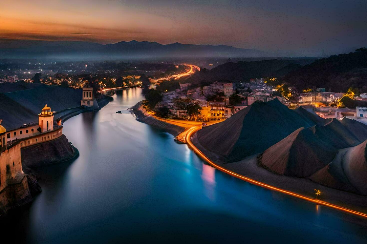 the city of udaipur is a beautiful city in the state of rajasthan. AI-Generated photo