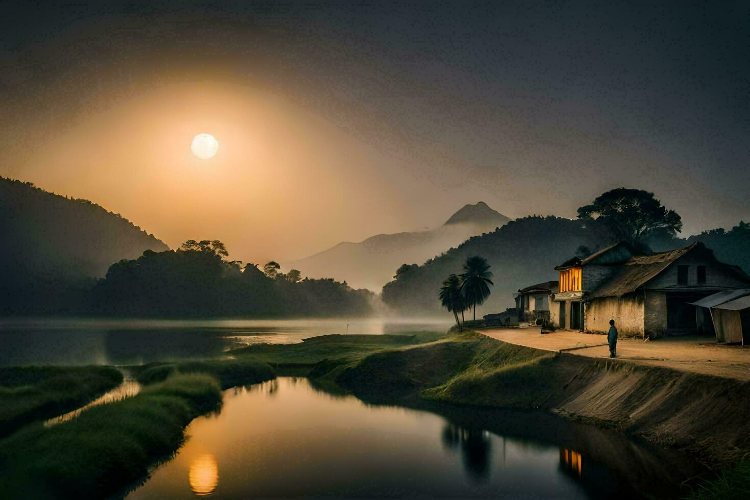 photo wallpaper the sky, sunrise, sunrise, sunrise, sunrise, sunrise, sunrise, sunrise,. AI-Generated