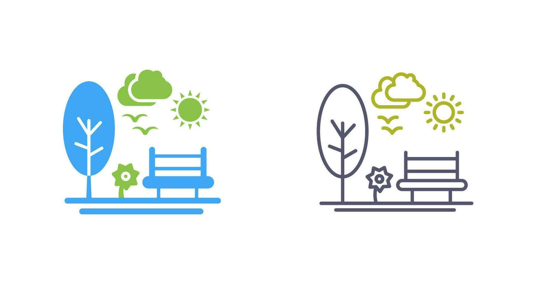 Park Vector Icon