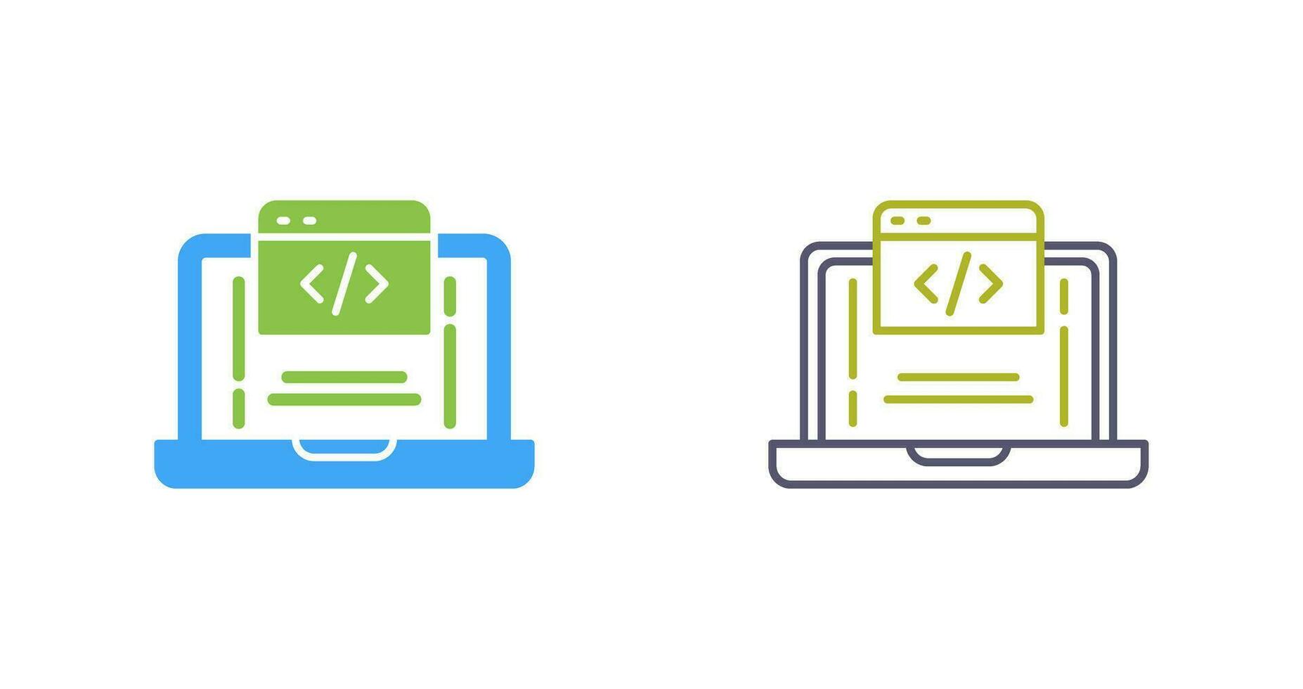 icono de vector de codificación
