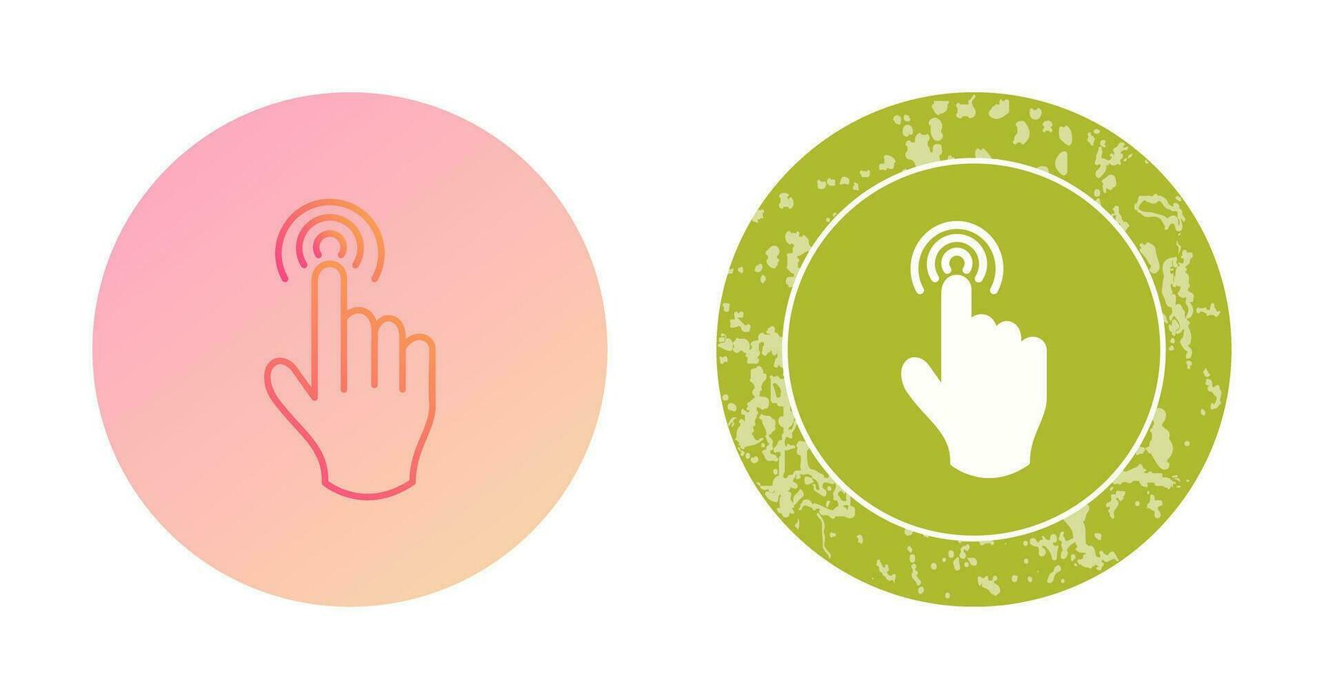 Danger of Hand Press Vector Icon