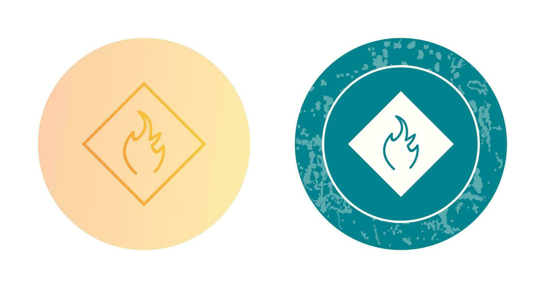 Danger of Flame Vector Icon