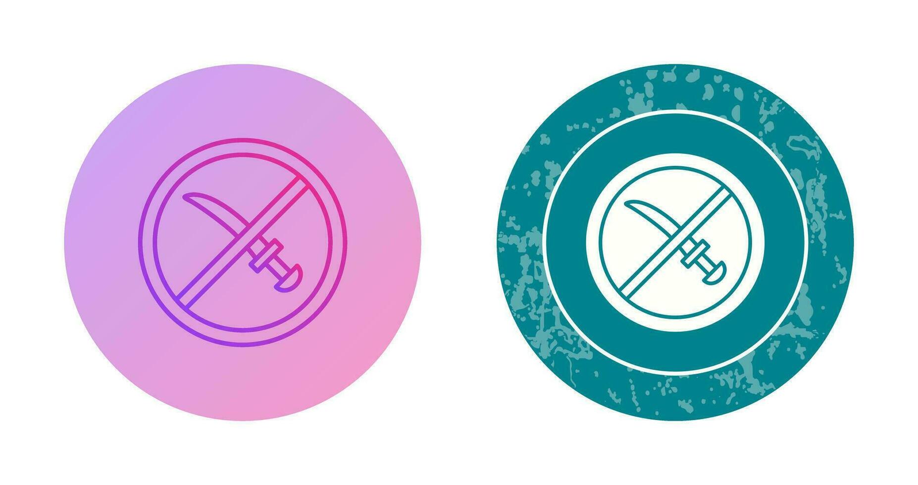 No Weapons Vector Icon