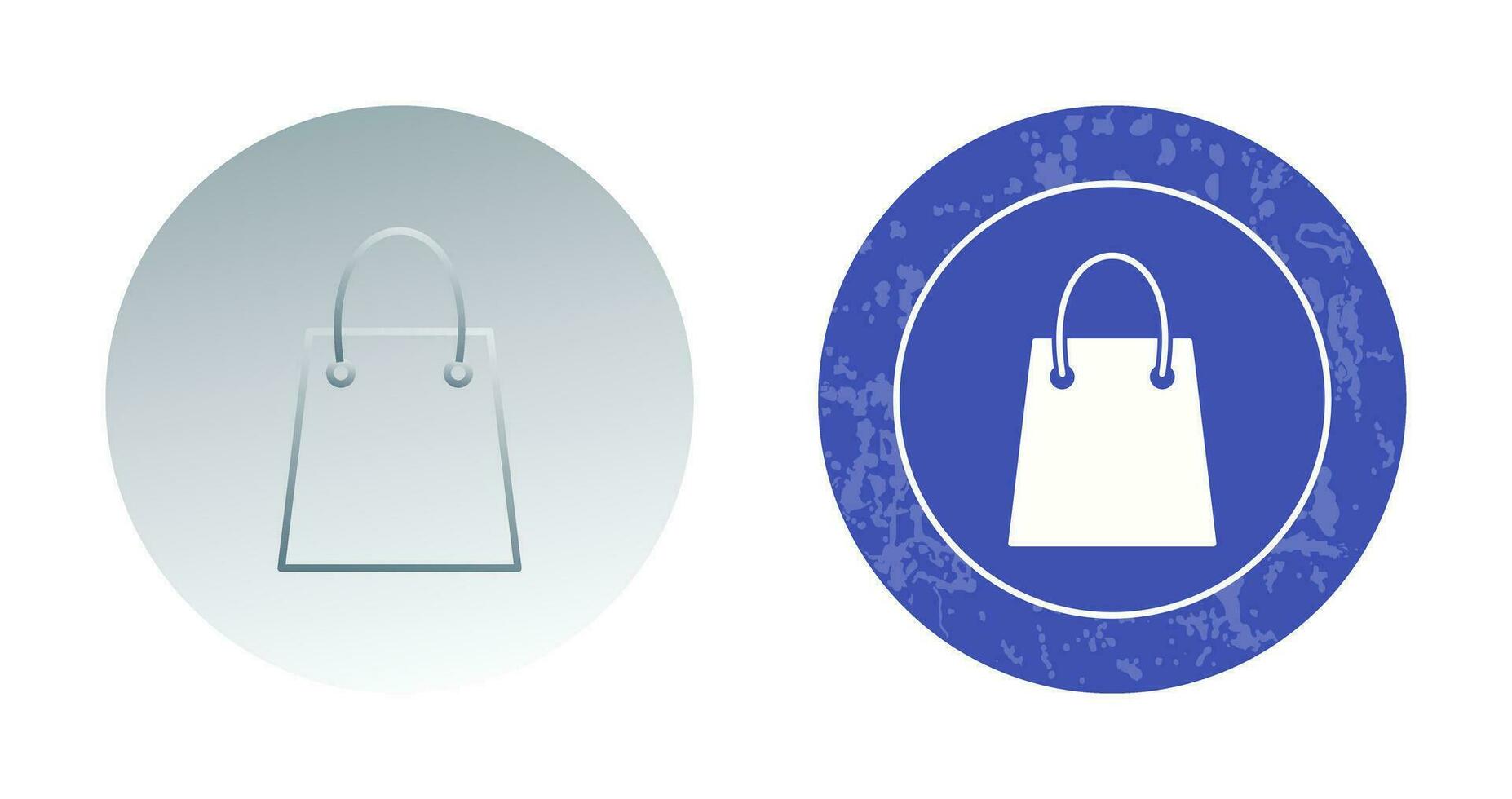 icono de vector de bolsa de compras única