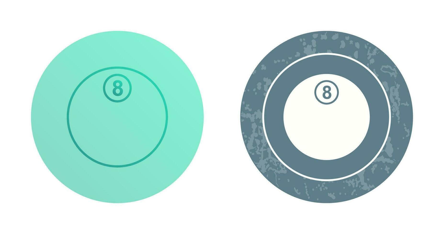Unique Eight Ball Vector Icon