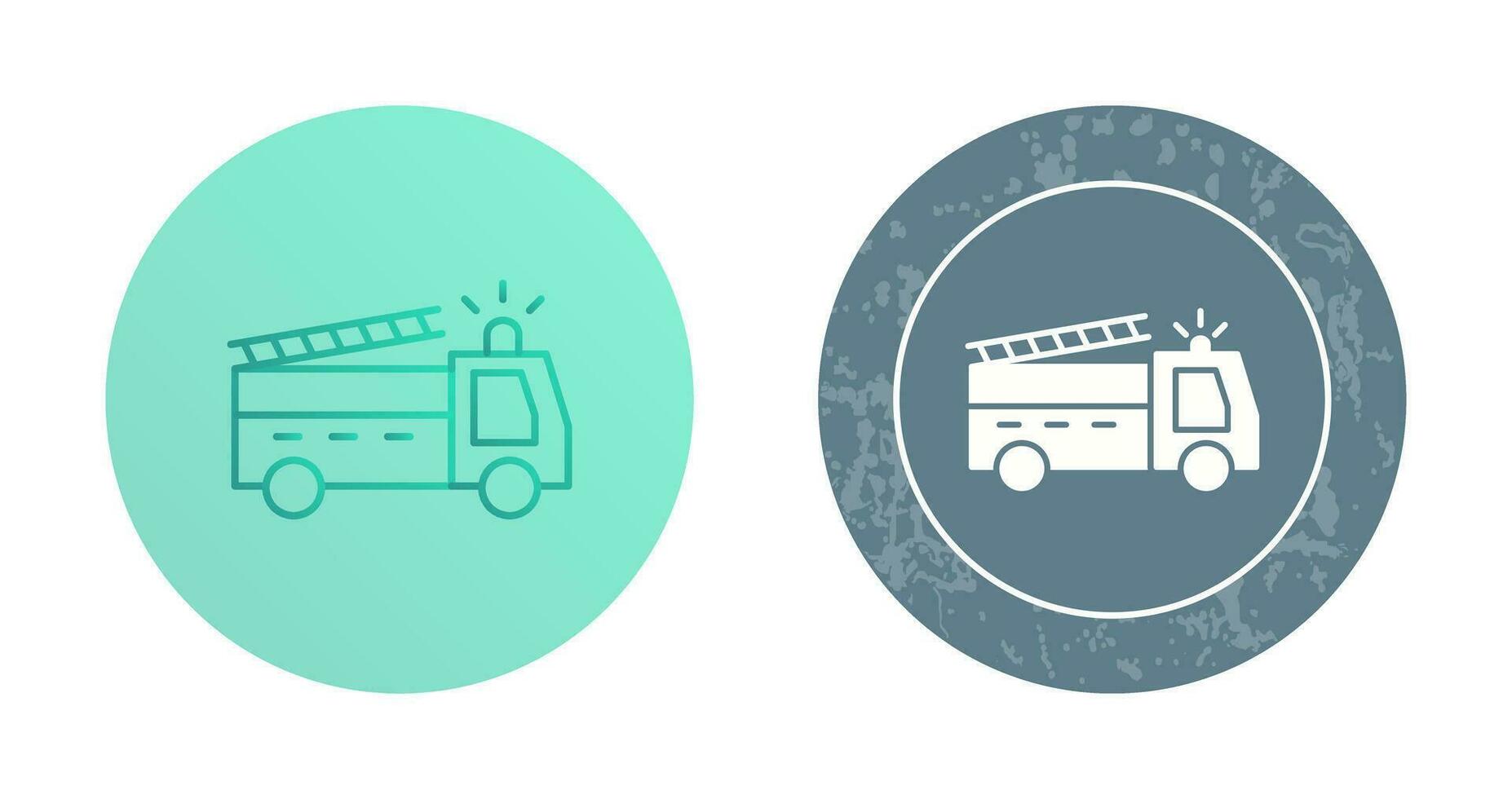 Unique Fire Truck Vector Icon