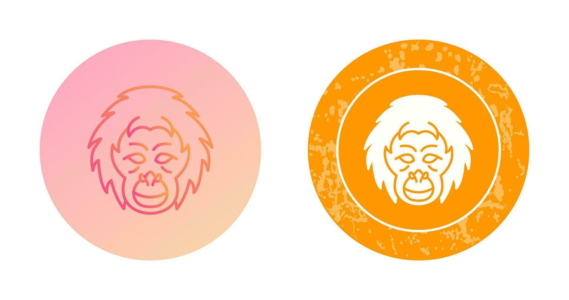 Orangutan Vector Icon