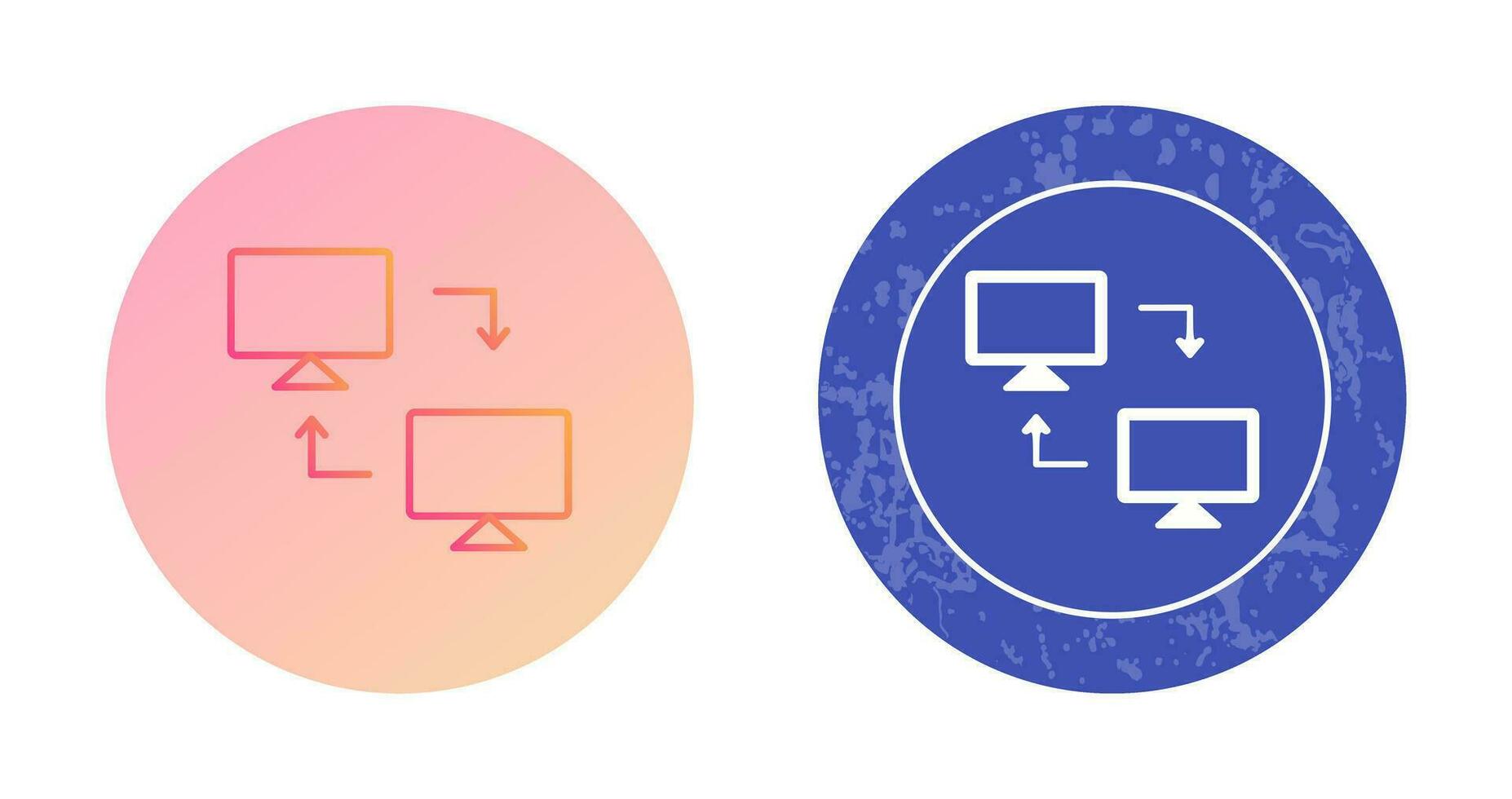 icono de vector de sistemas compartidos