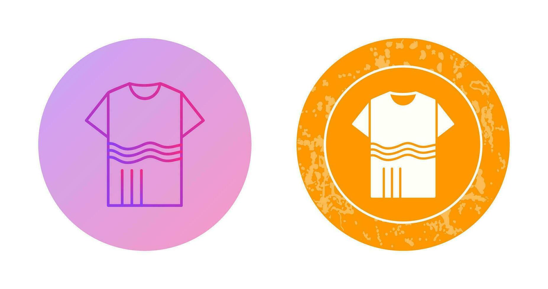 T Shirt with lines Vector Icon