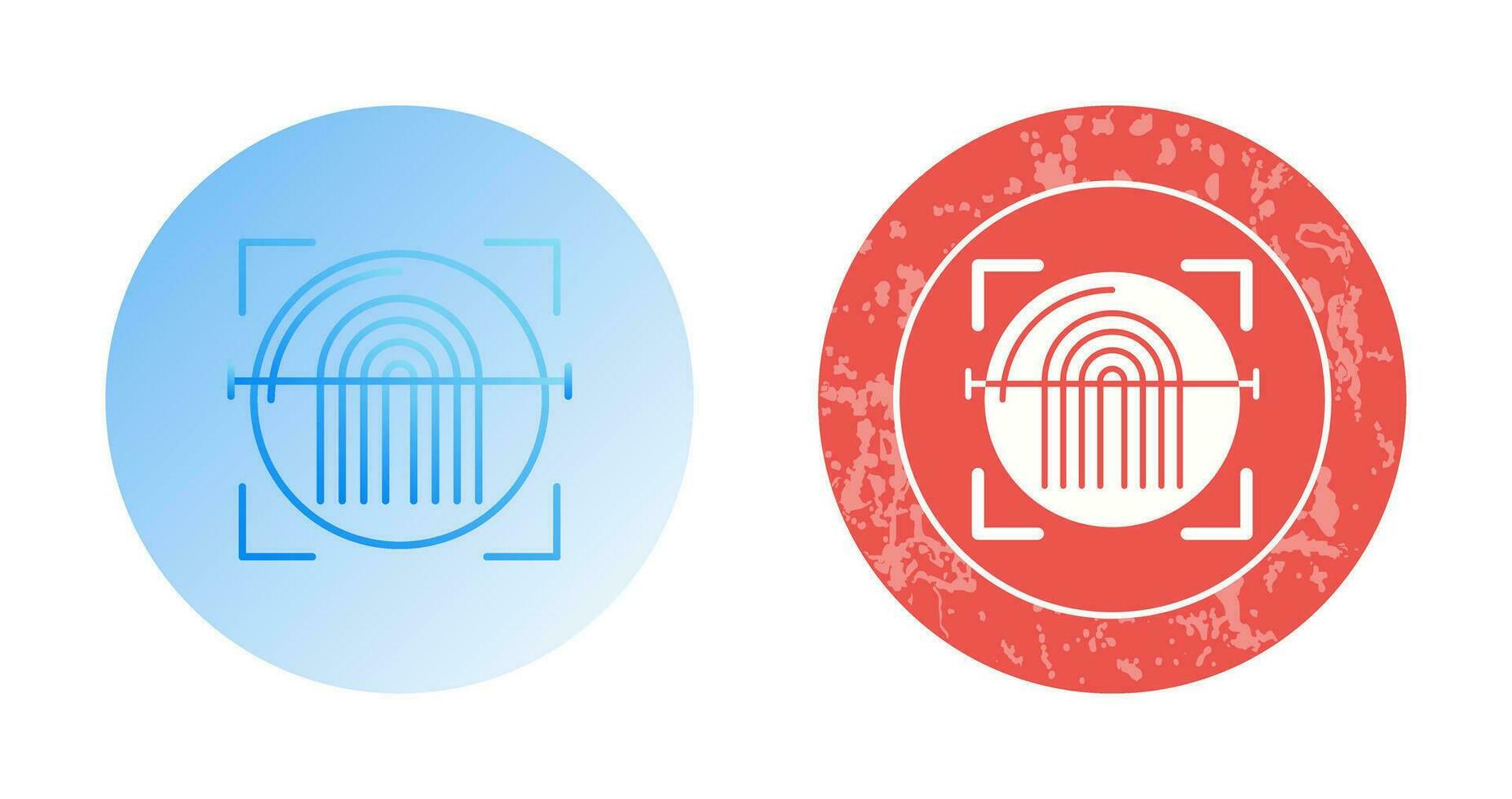 Fingerprint Scanner Vector Icon