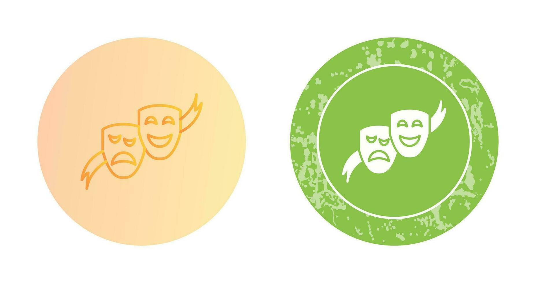 icono de vector de máscaras de teatro