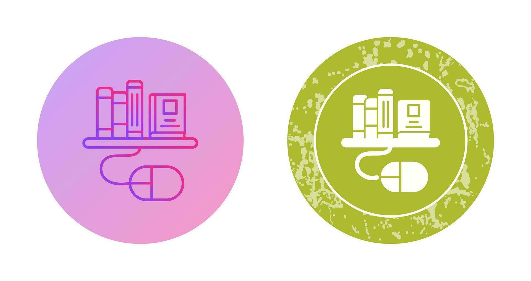Digital Library Vector Icon