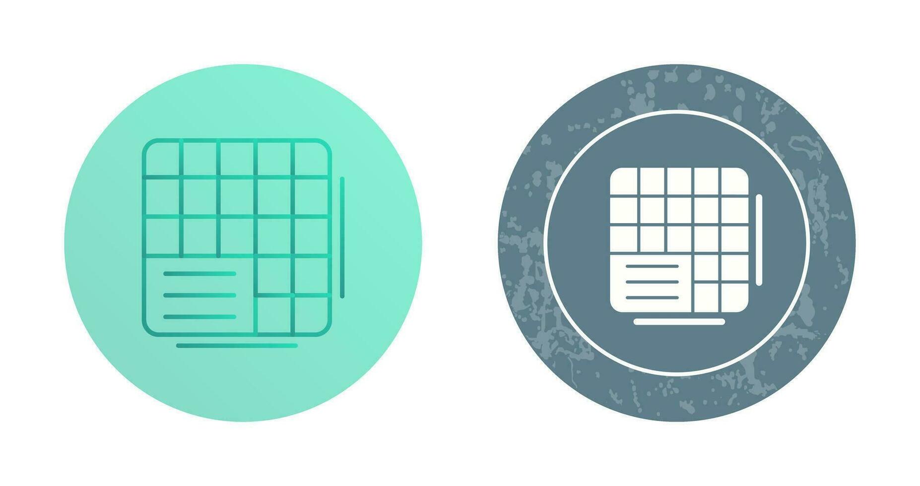 Table Data Vector Icon