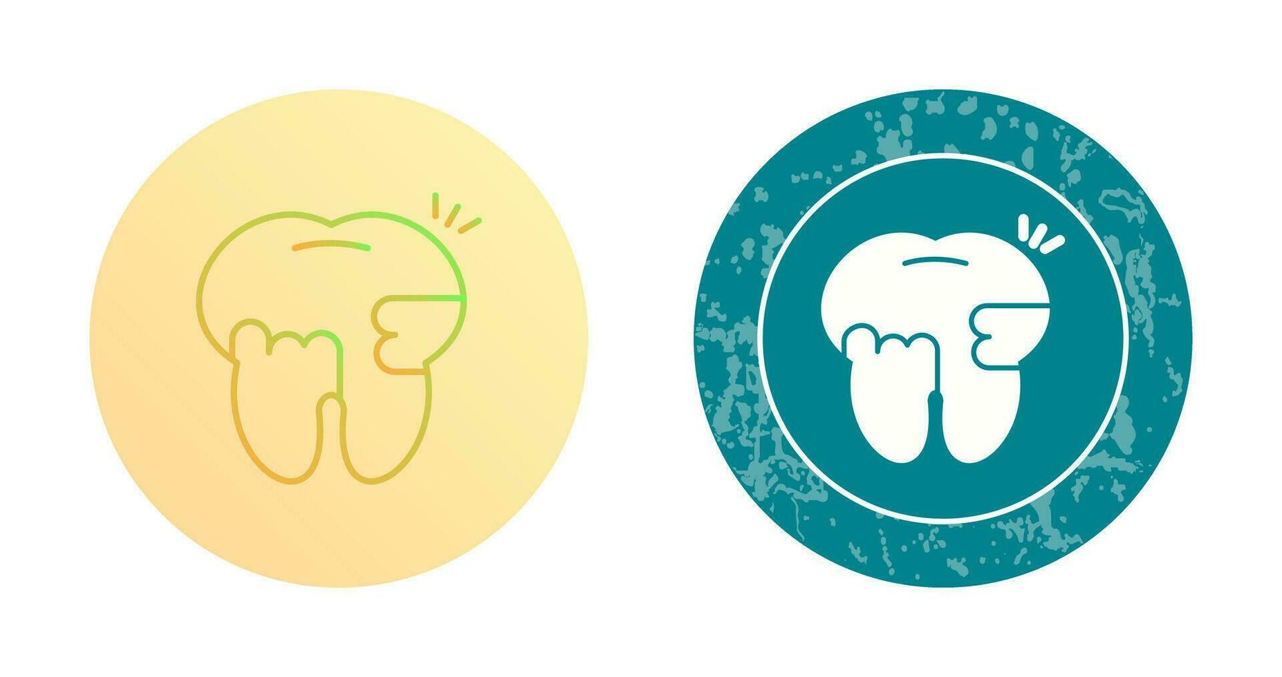 Toothache And Plaque Vector Icon