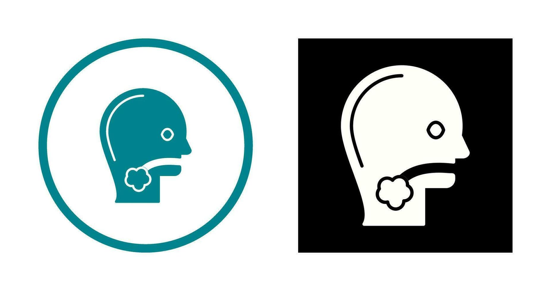 Throat Cancer Vector Icon